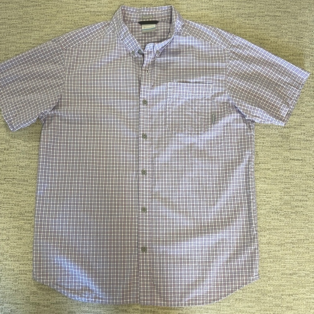 Men’s L Columbia short sleeve button down
